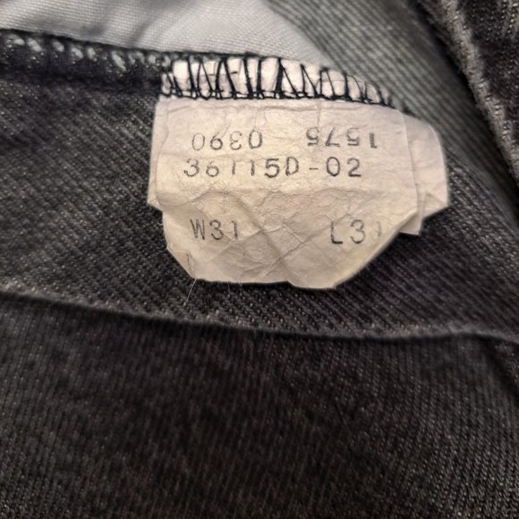 Detour Faded Black Women's Jeans, Y2K - Picture 3 of 3